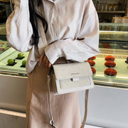 Small bag women new Korean version of small square bag wide shoulder strap fashion Joker shoulder Messenger bag