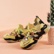 Women Flat Platform Shoes Breathable Comfortable Lightweight Casual Ladies Sneakers