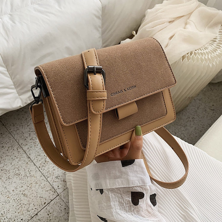 Small bag women new Korean version of small square bag wide shoulder strap fashion Joker shoulder Messenger bag