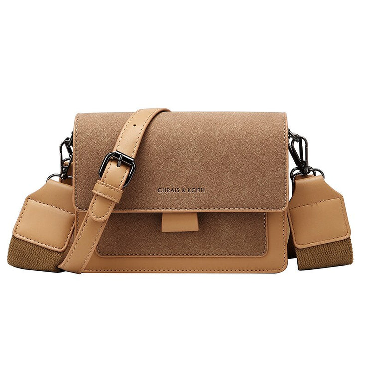 Small bag women new Korean version of small square bag wide shoulder strap fashion Joker shoulder Messenger bag