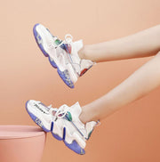 Women Flat Platform Shoes Breathable Comfortable Lightweight Casual Ladies Sneakers