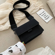Small bag women new Korean version of small square bag wide shoulder strap fashion Joker shoulder Messenger bag