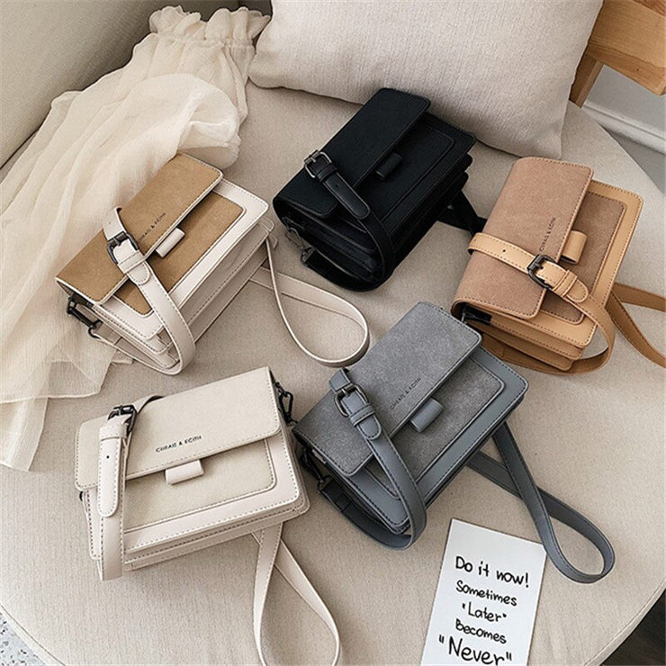 Small bag women new Korean version of small square bag wide shoulder strap fashion Joker shoulder Messenger bag