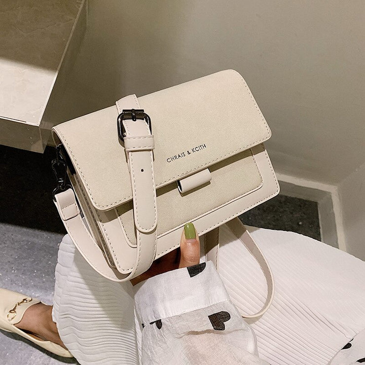 Small bag women new Korean version of small square bag wide shoulder strap fashion Joker shoulder Messenger bag