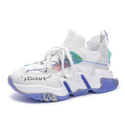 Women Flat Platform Shoes Breathable Comfortable Lightweight Casual Ladies Sneakers